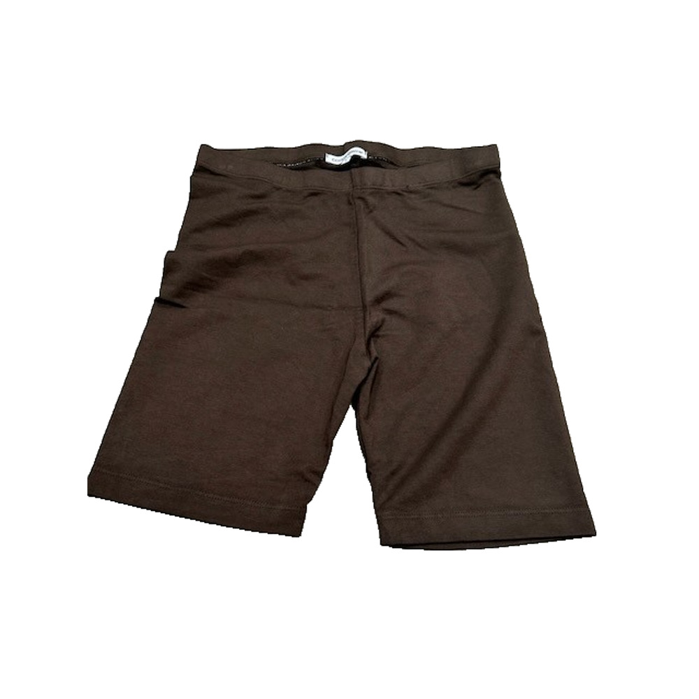 Cotton Citizen Womens Bike Shorts Mid Rise Elastic Waist Cycling Brown Size S
